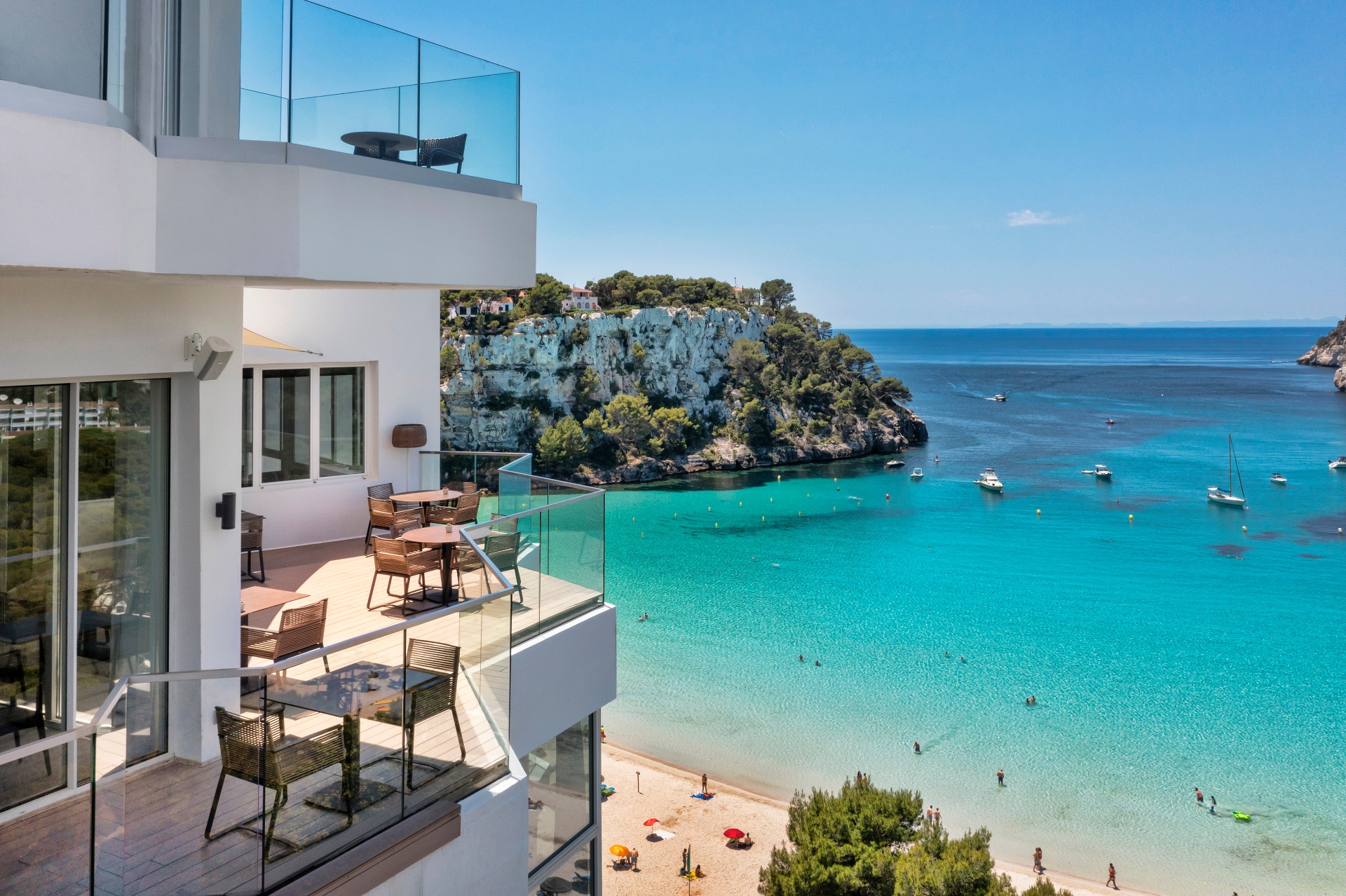 Boutique Mediterranean hotel with sea view