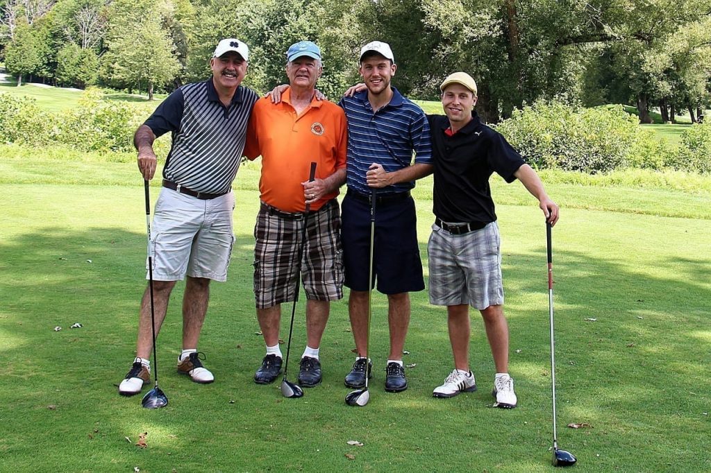 Executives on a premium team activity